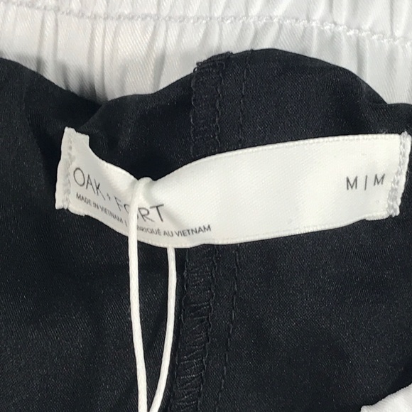 Oak And Fort Pleated Mini Skirt, Women's Size M - Black - Picture 9 of 9